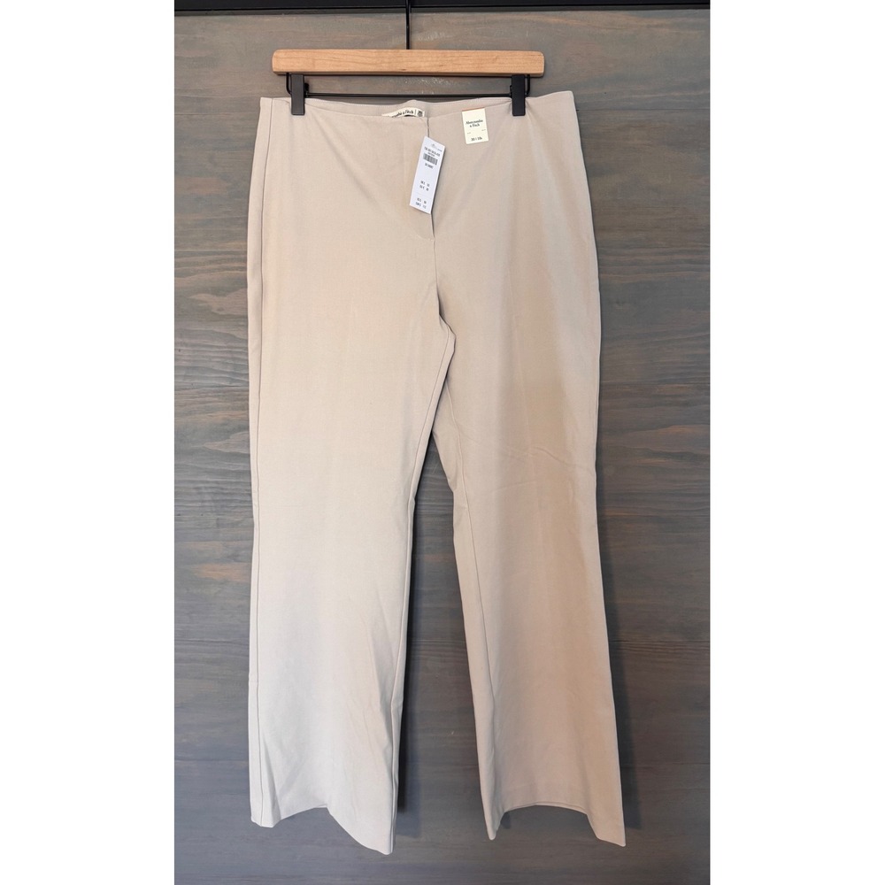 Abercrombie & Fitch Beige Wide Leg Trousers 30 Short 10S NWT 156-387-0416-410